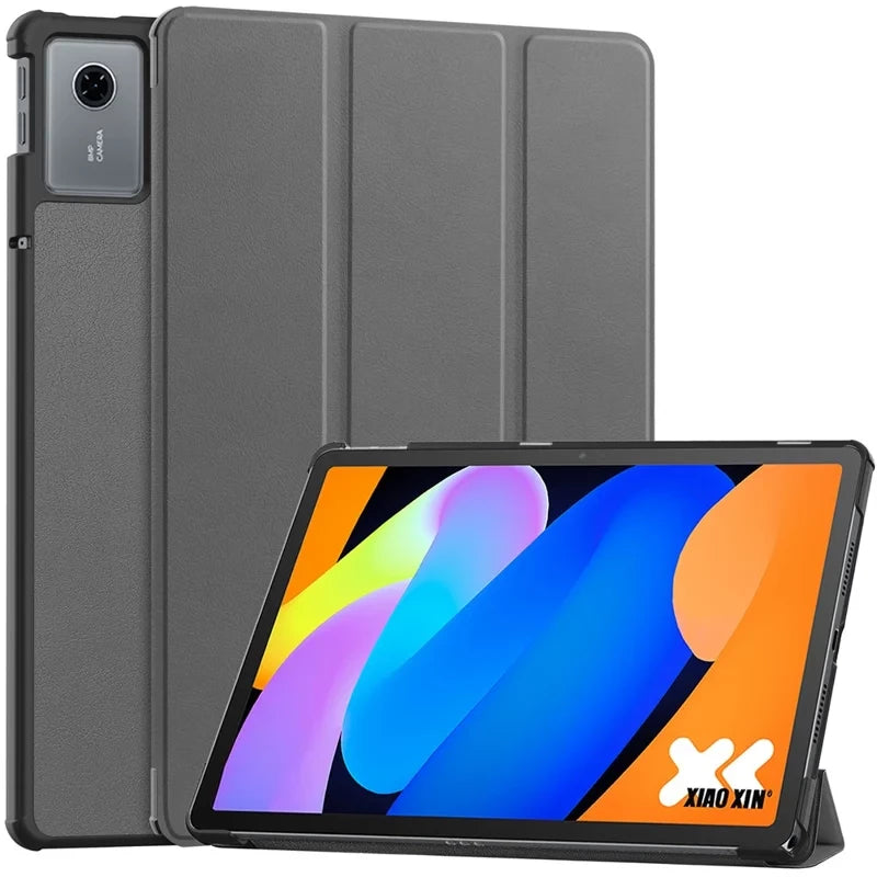 Lenovo Idea Tab 11 EIDERWOOD Leather Flip Case - Grey