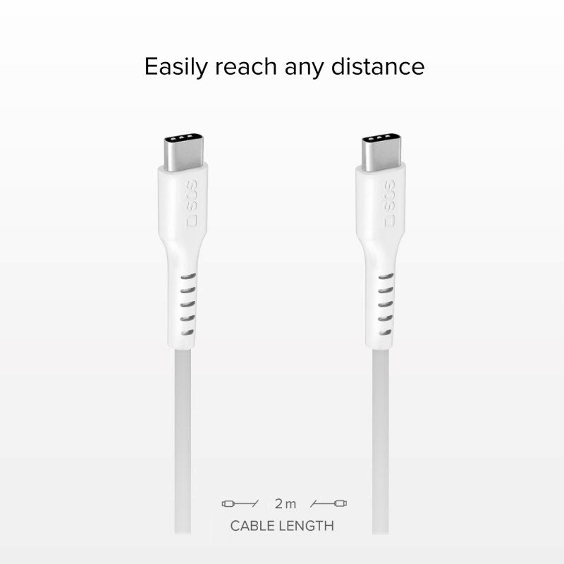 SBS USB-C to USB-C - 2 Meter - 480 Mbit/s - White