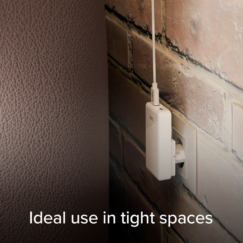 SBS 20W Flexi Foldable Wall Charger with 1x USB-A & 1x USB-C - White