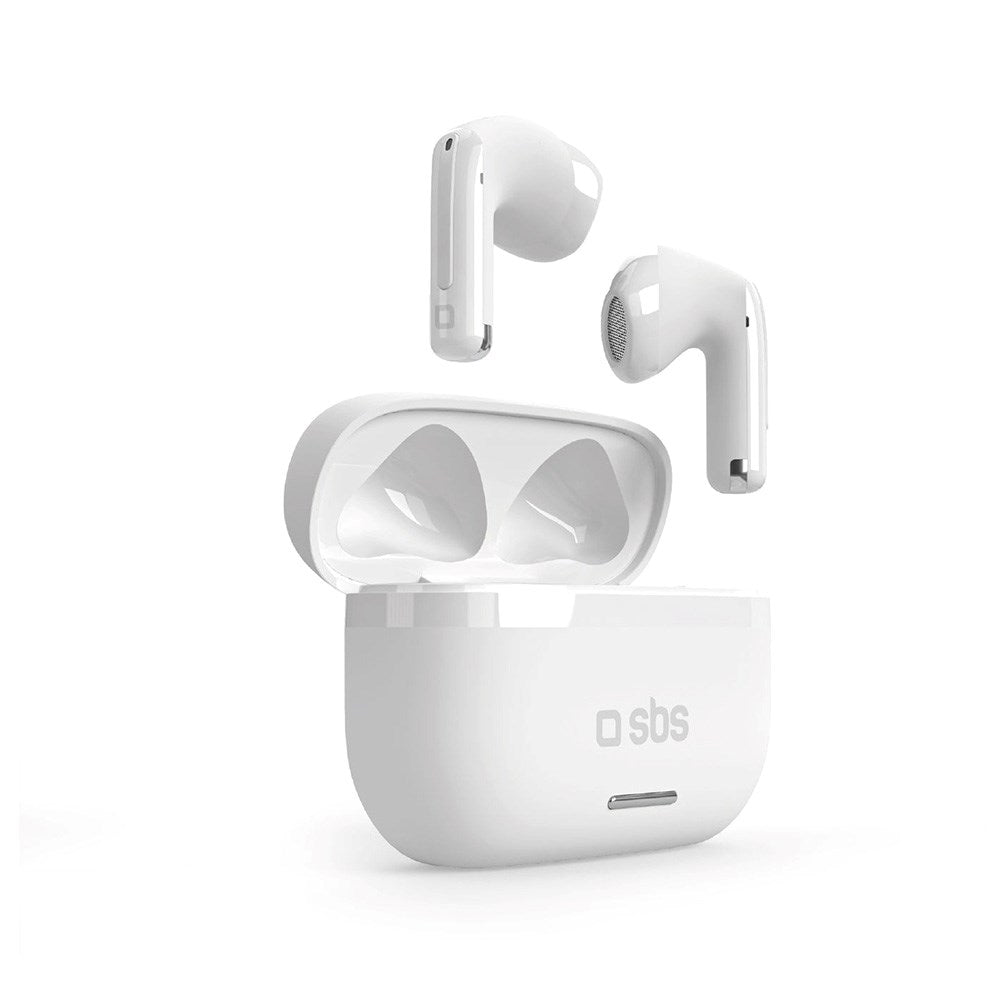 SBS Air Space True Wireless In-Ear Headphones with Active Noise Cancelling - White