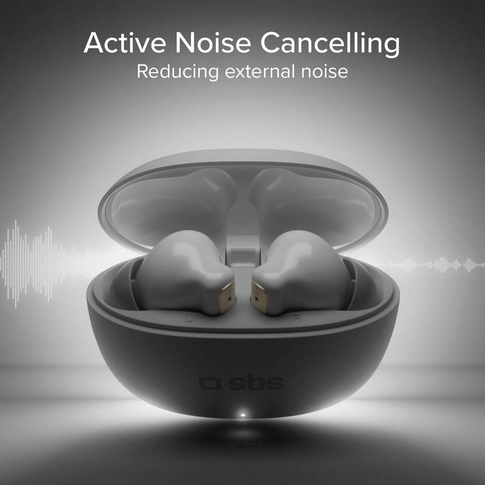 SBS - True Wireless Headphones with AI - White