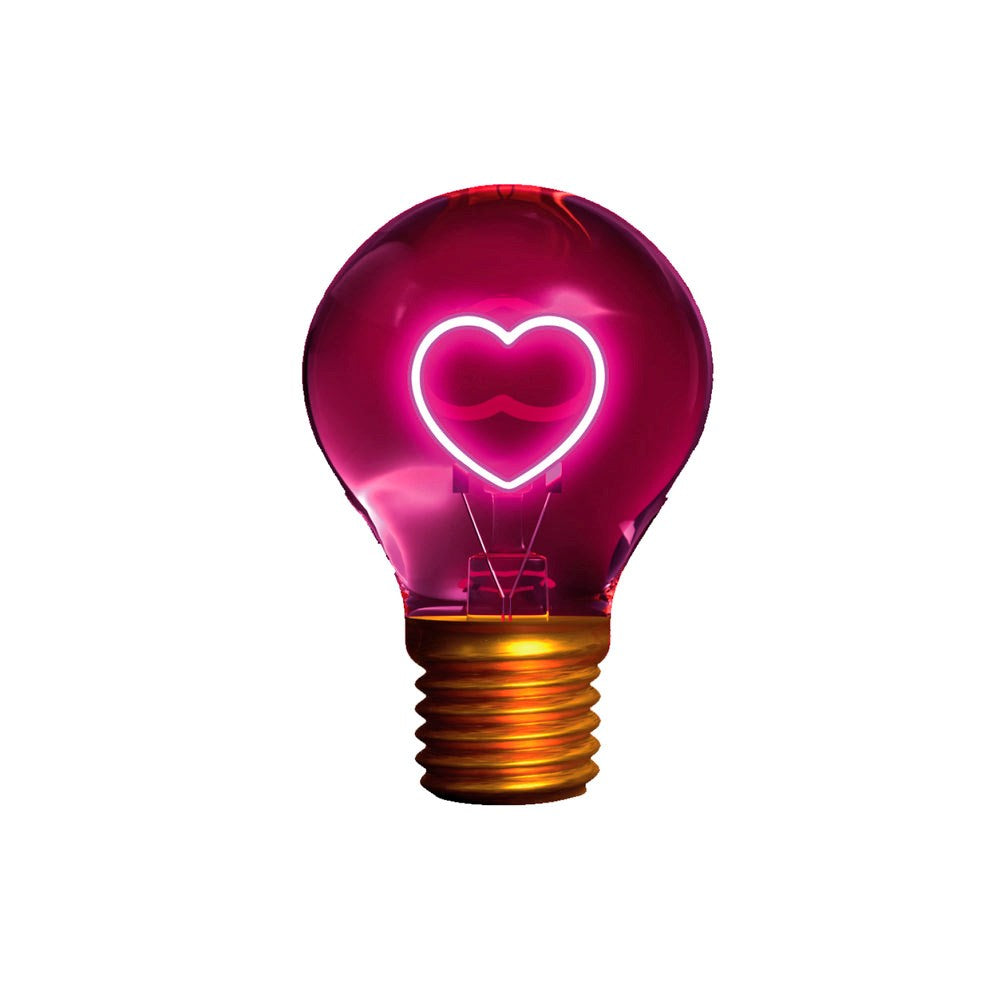 SBS Portable Rechargeable Bulb Table Lamp - Heart