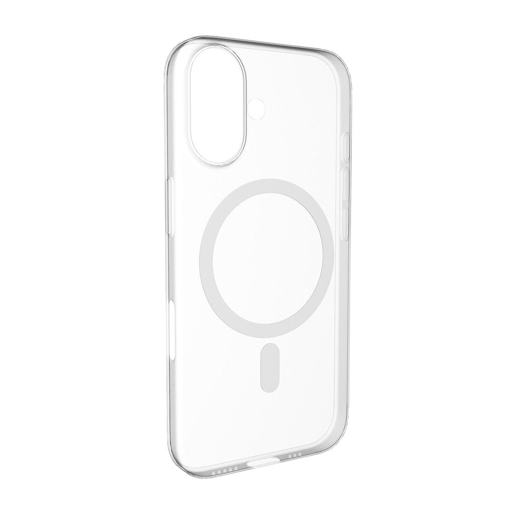 iPhone 17 PURO LITE MAG Hybrid Case - MagSafe Compatible - Transparent / White