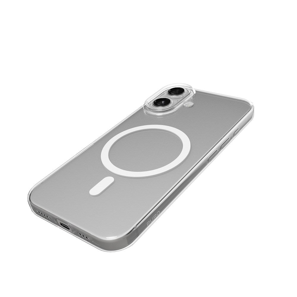 iPhone 17 PURO LITE MAG Hybrid Case - MagSafe Compatible - Transparent / White