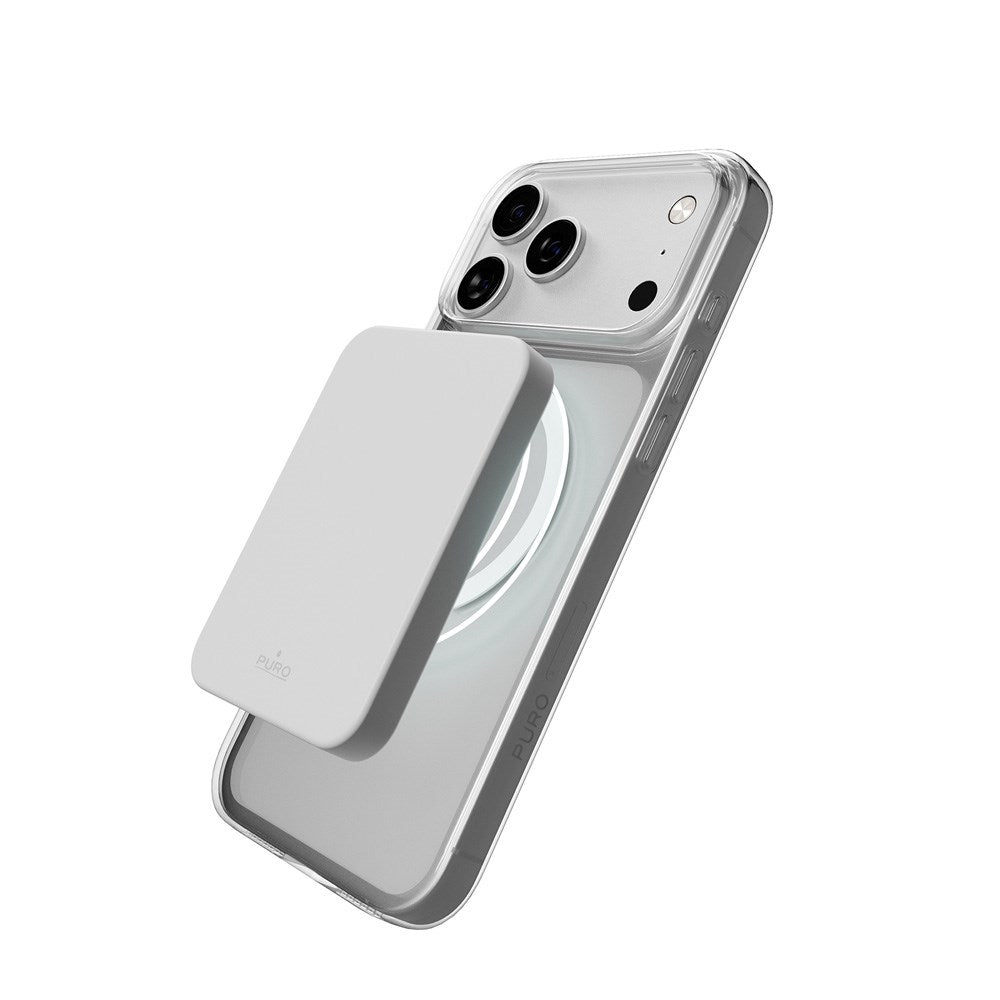 iPhone 17 Pro Max PURO LITE MAG Hybrid Case - MagSafe Compatible - Transparent / White