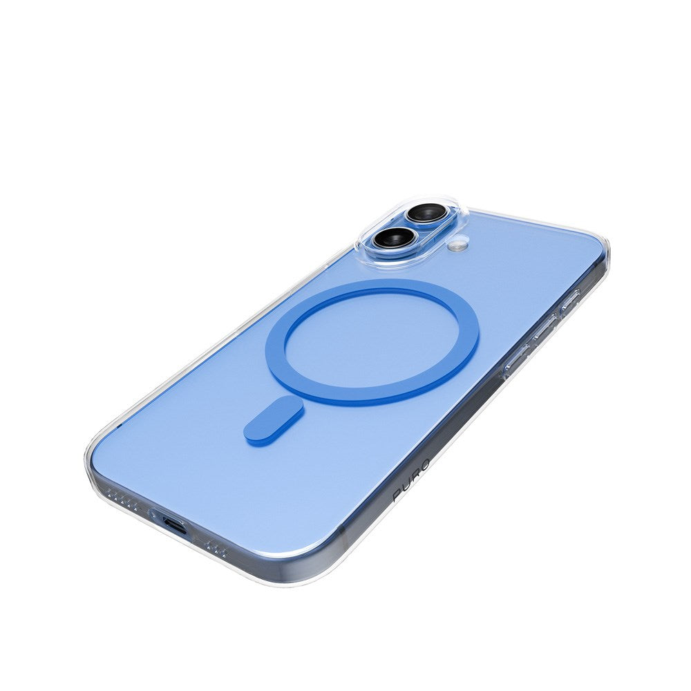 iPhone 17 PURO LITE MAG Hybrid Case - MagSafe Compatible - Transparent / Blue