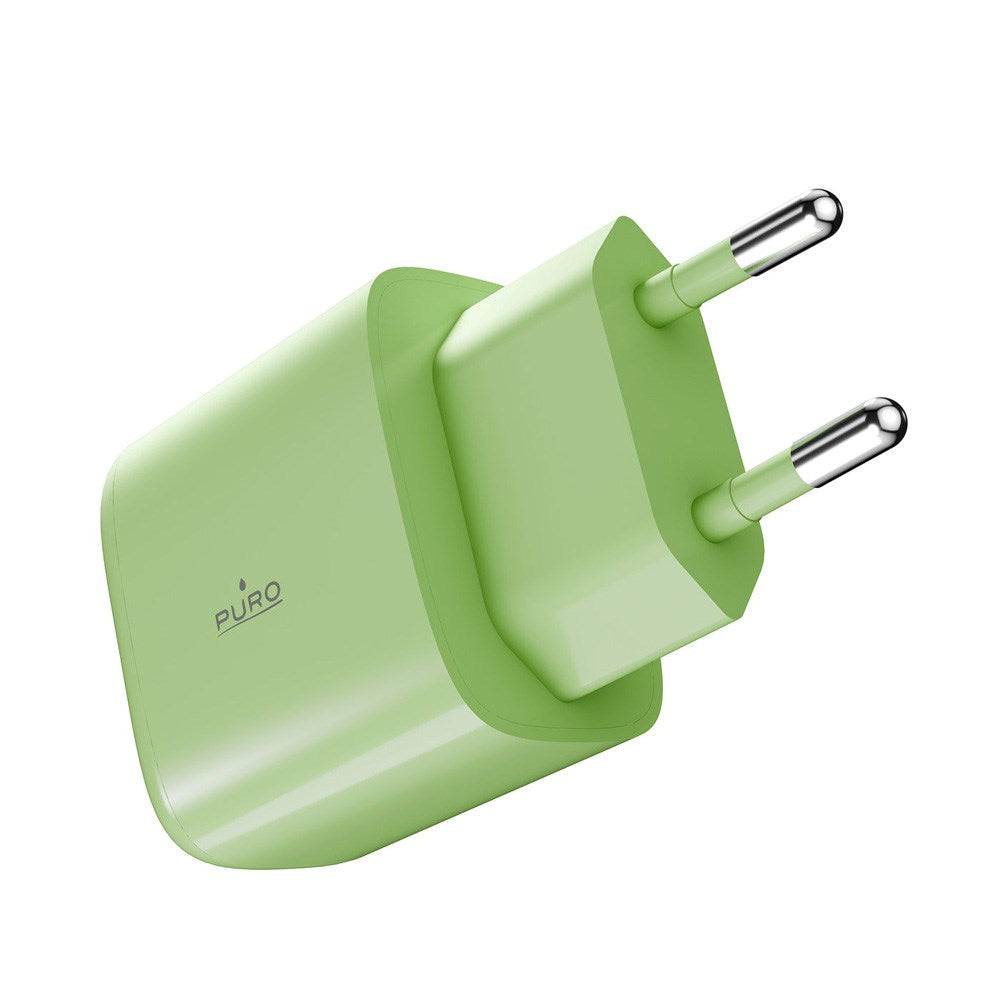 Puro Pro Lite Wall Charger 30W with 1 x USB-C & Power Delivery - Green