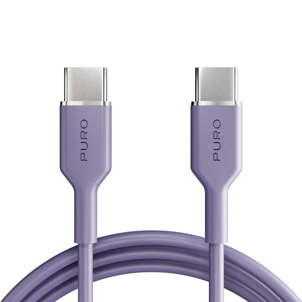Puro ICON USB-C to USB-C Cable with 25W - 1.5m - Purple