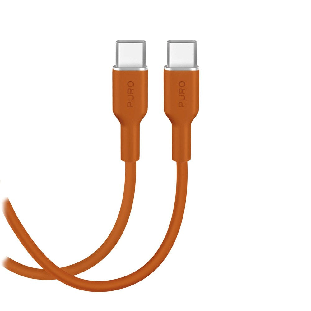 Puro ICON USB-C to USB-C Cable with 25W - 1.5m - Orange
