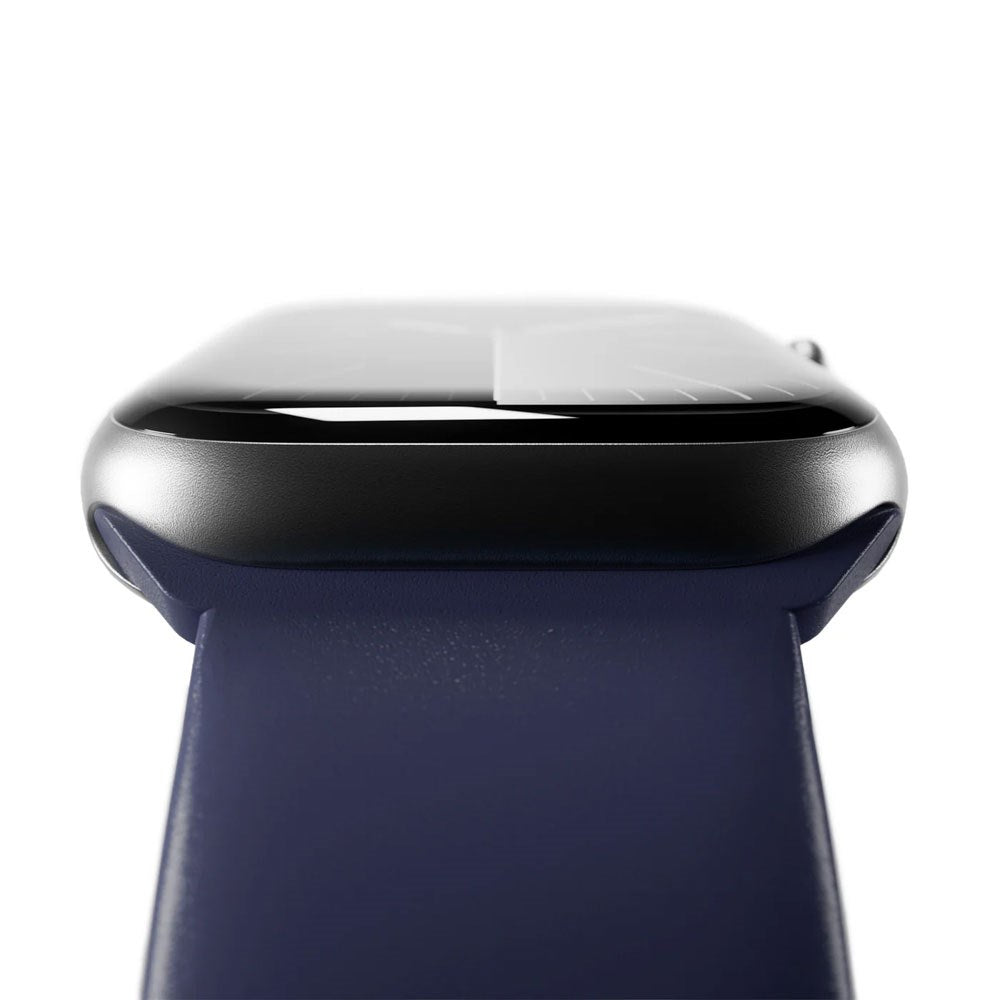 Apple Watch (42/44/SE/45/46/49mm) Puro ICON Silicone Watch Strap - Crown Blue