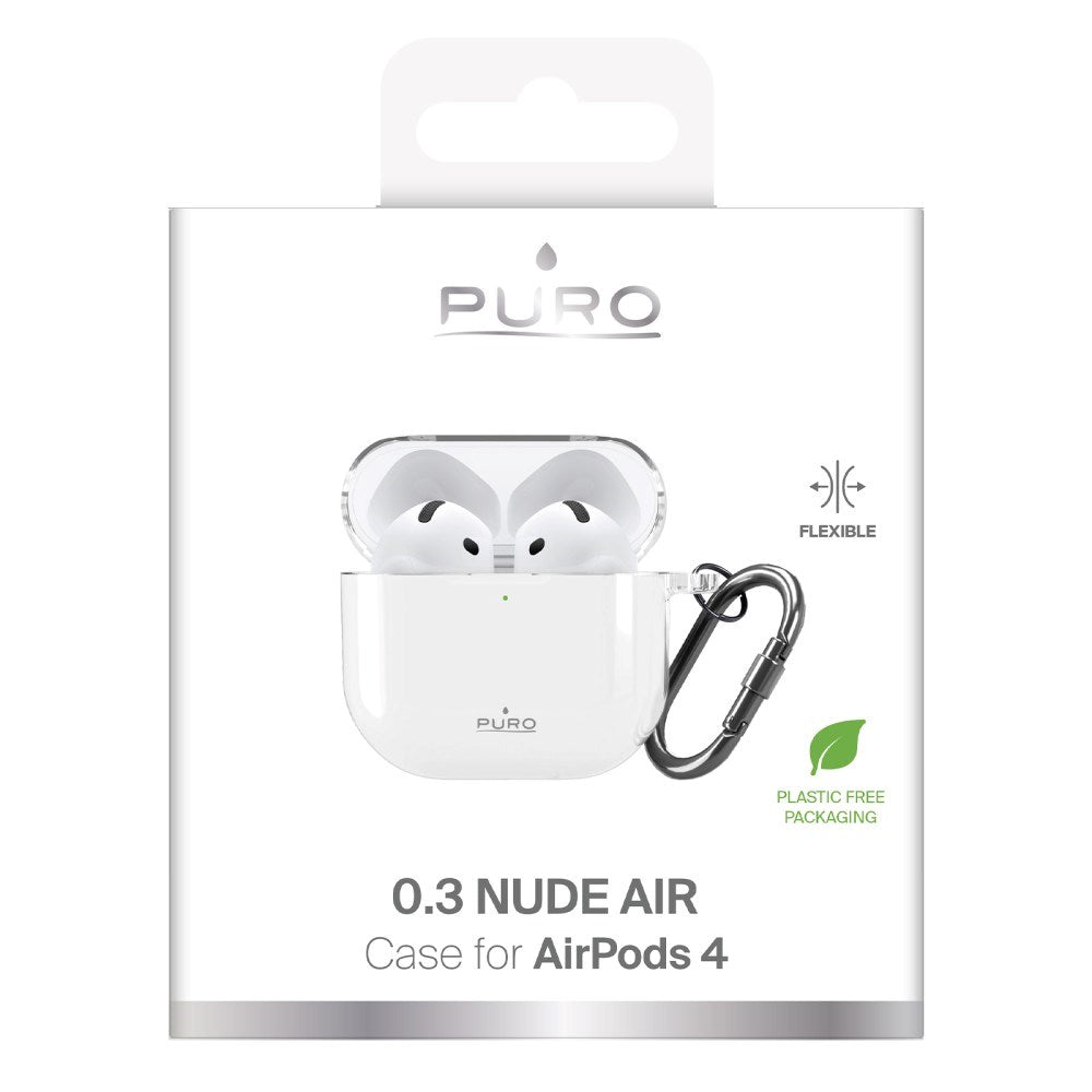 Apple AirPods (4. Gen.) PURO NUDE Ultra Slim Case 0.3mm - Transparent
