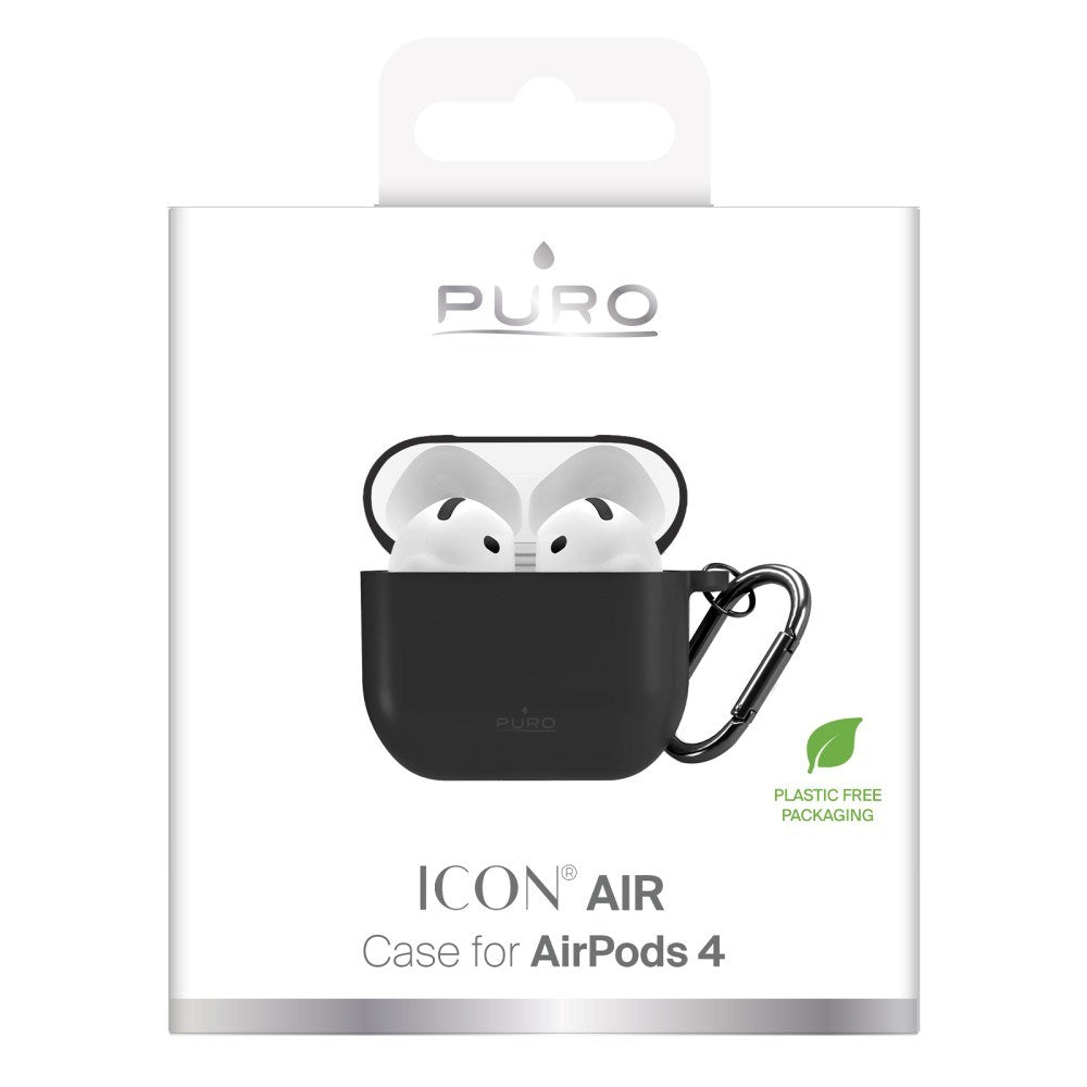 Apple AirPods (4th Gen.) PURO ICON Silicone Case - Black