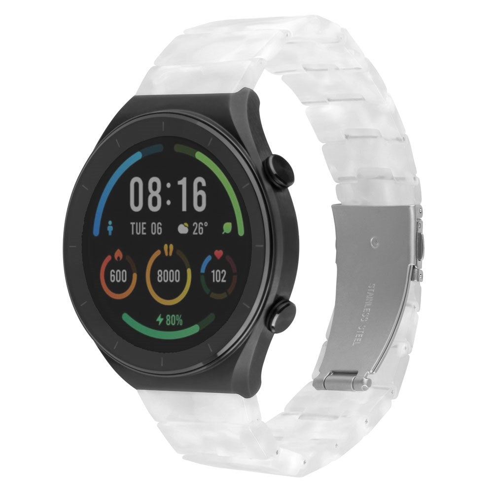 Fixed Universal Quick Release Resin Smartwatch Strap (20mm) - White