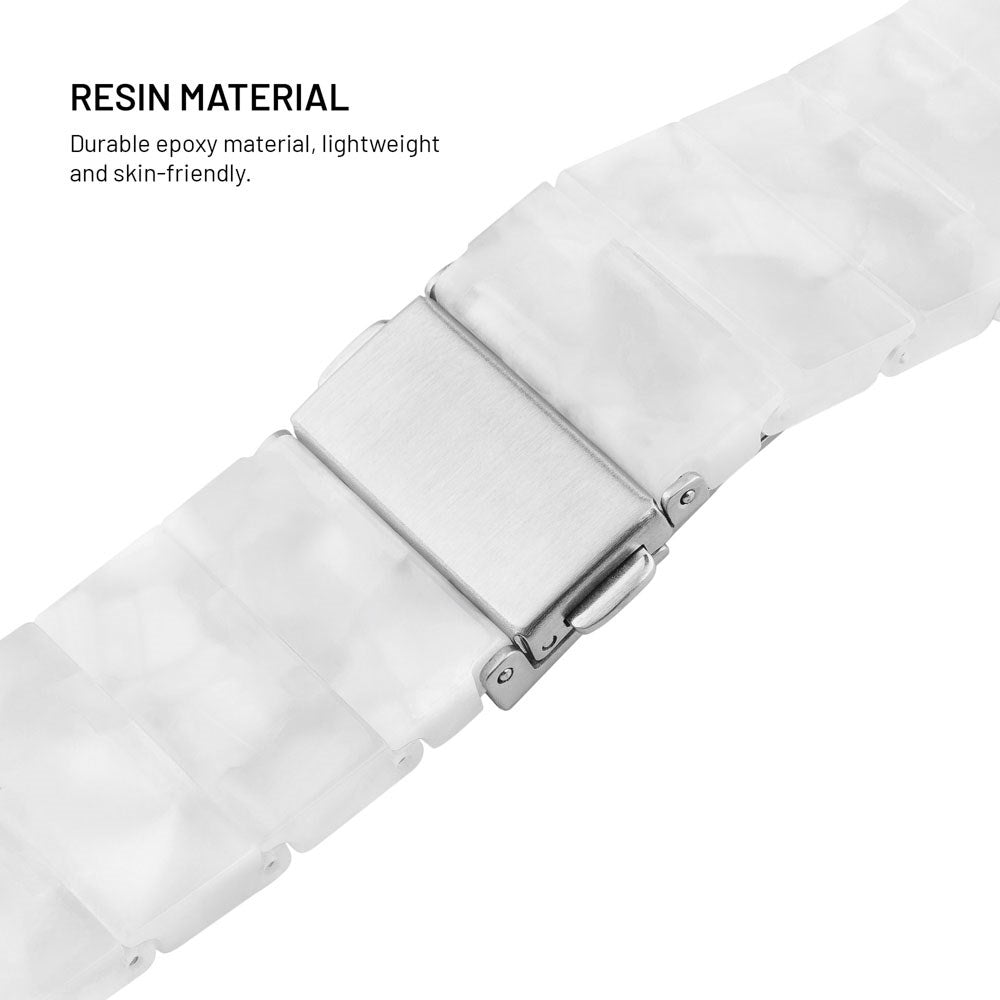 Fixed Universal Quick Release Resin Smartwatch Strap (20mm) - White
