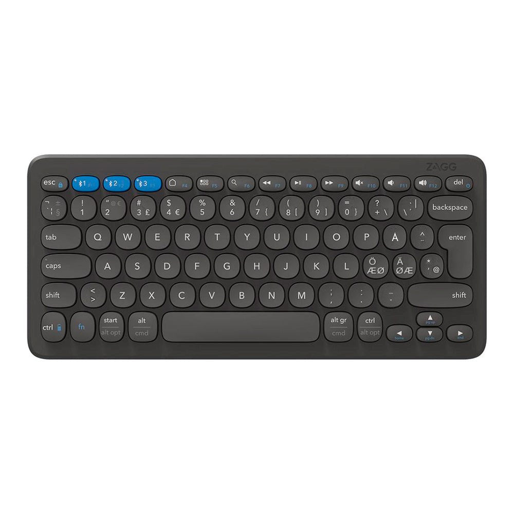 ZAGG Pro Keyboard 12 - Universal Wireless Bluetooth Keyboard (Nordic) - Black