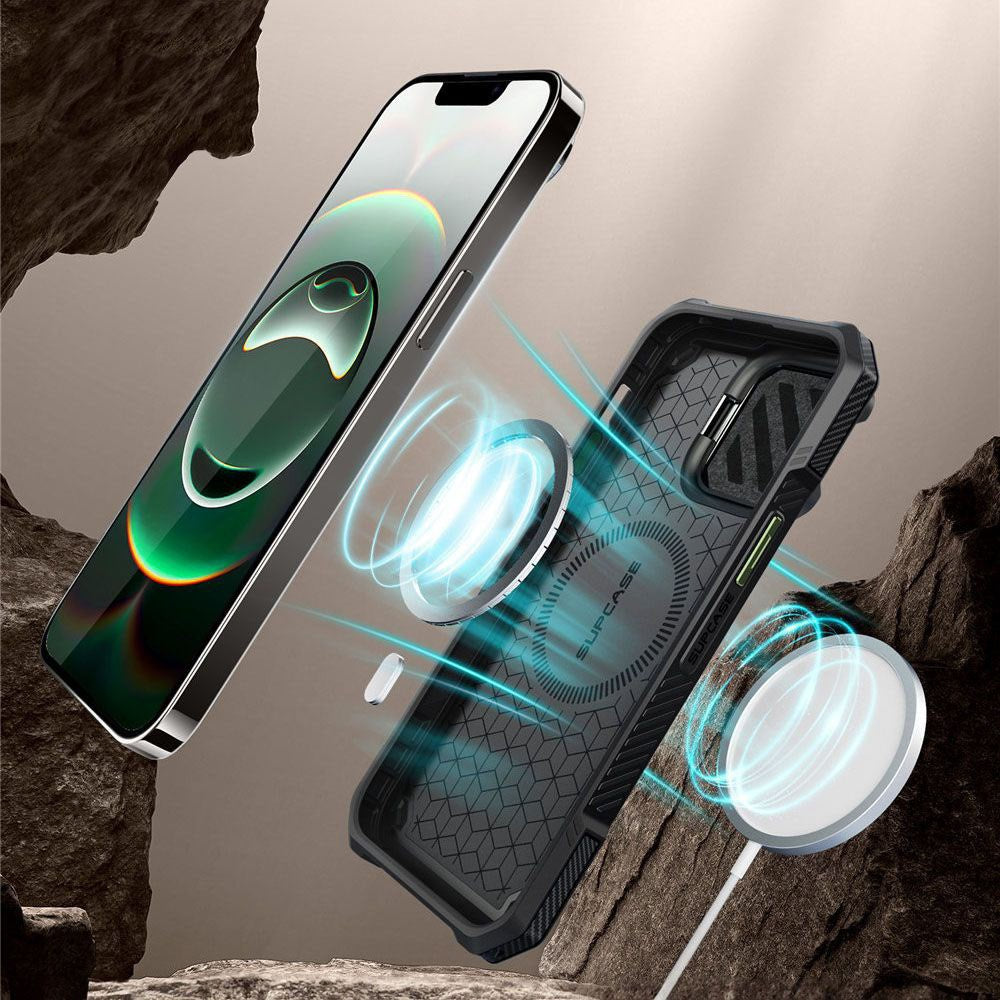 iPhone 17e / 16e / 15 / 14 / 13 Supcase UB XT Case with Stand Function - MagSafe Compatible - Green