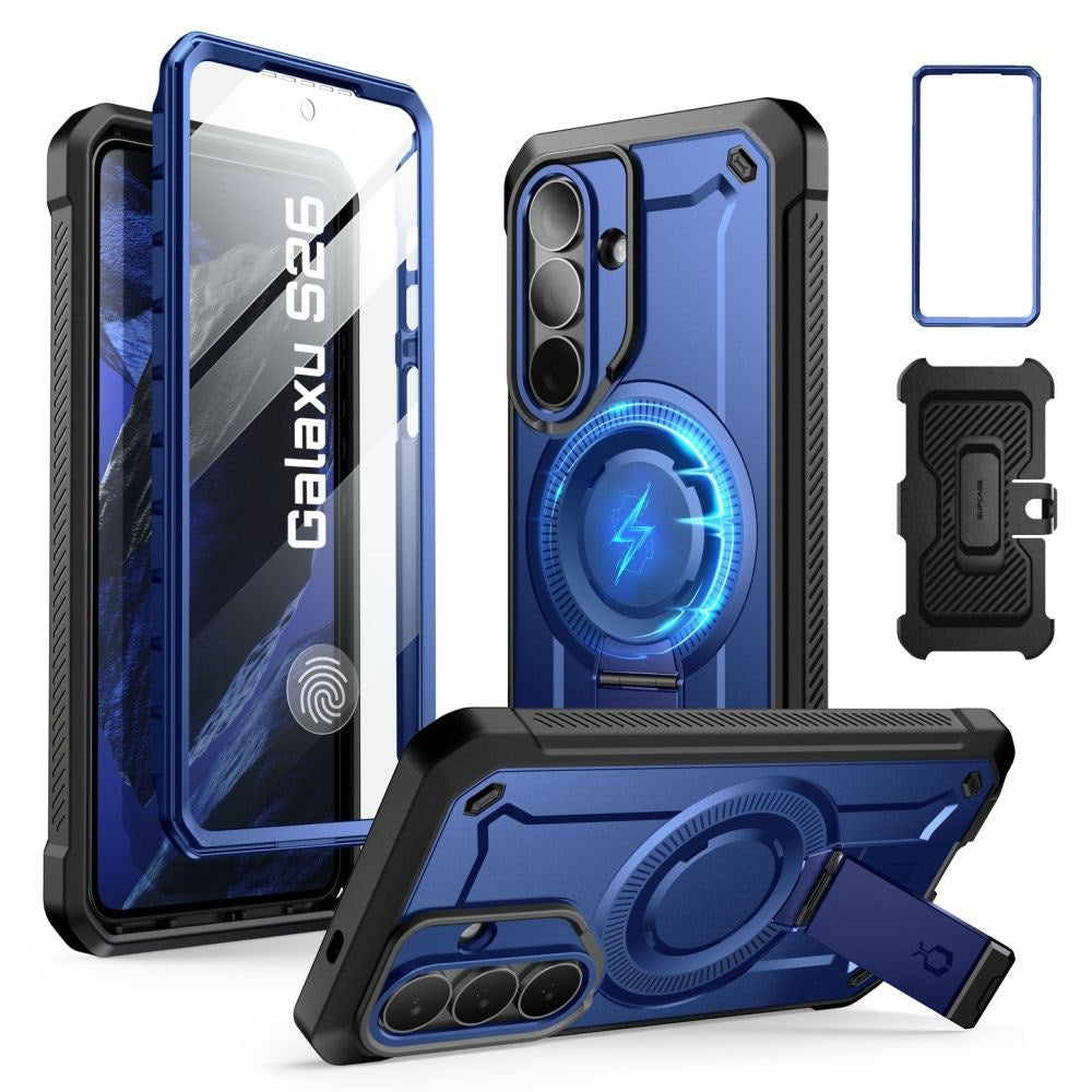 Samsung Galaxy S26 SUPCASE Unicorn Beetle Pro Mag Case with 2x Front Frame - MagSafe Compatible - Blue