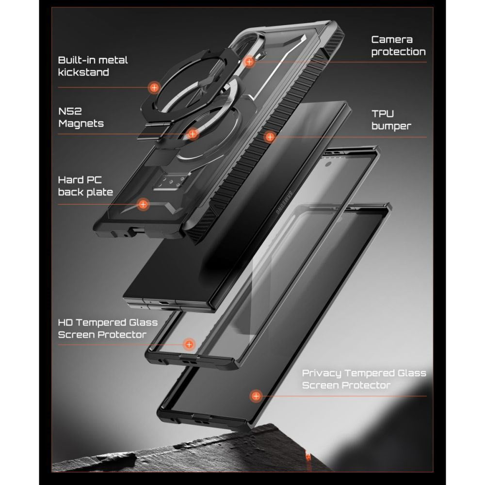 Samsung Galaxy Z Fold8 Ultra Supcase UB Grip Mag Case - MagSafe Compatible - Black
