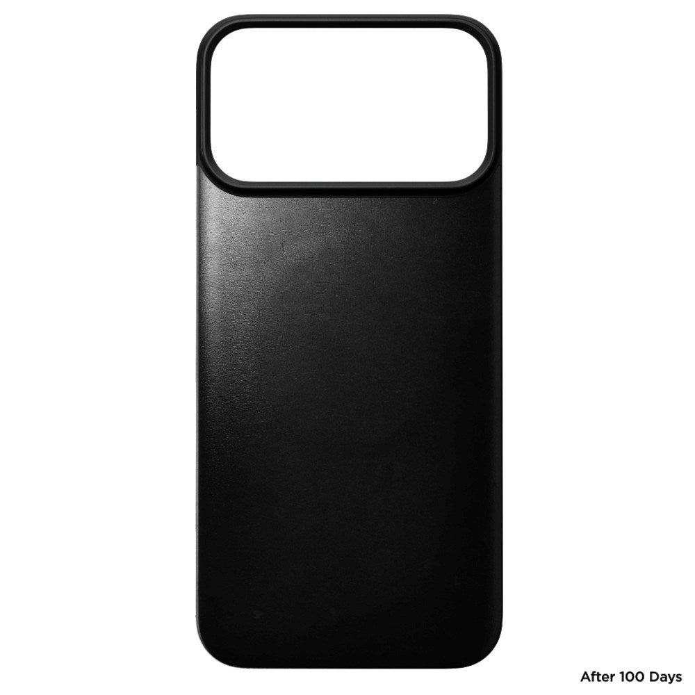 iPhone 18 Pro Nomad Magnetic Horween Leather Back Case - MagSafe Compatible - Black