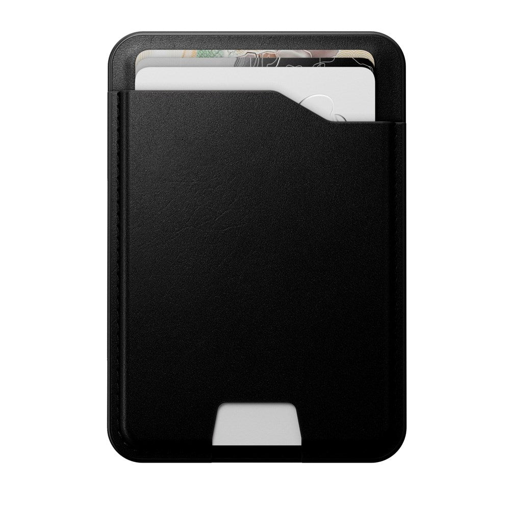 Nomad Ecco Leather Mag Wallet with Apple Find My - MagSafe Compatible - Black