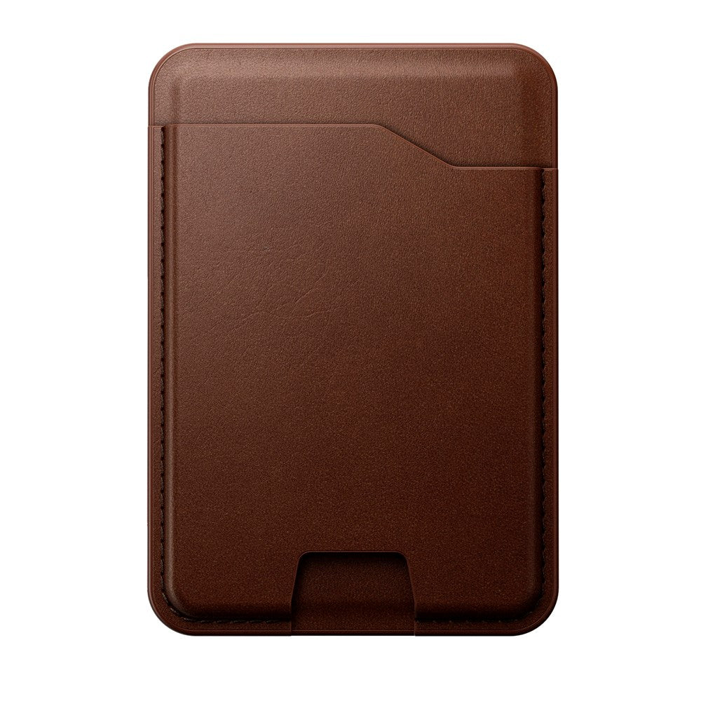 Nomad Ecco Leather Mag Wallet with Apple Find My - MagSafe Compatible - Brown