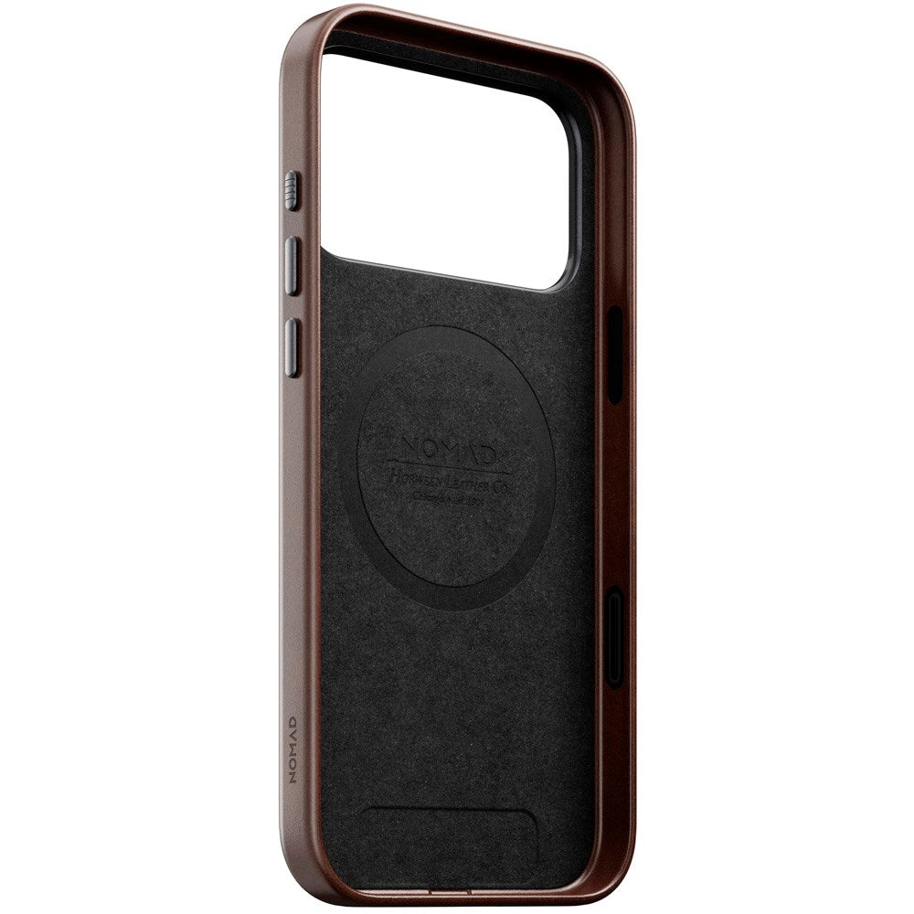 Nomad iPhone 17 Pro Max Traditional Horween Leather Case - MagSafe Compatible - Rustic Brown