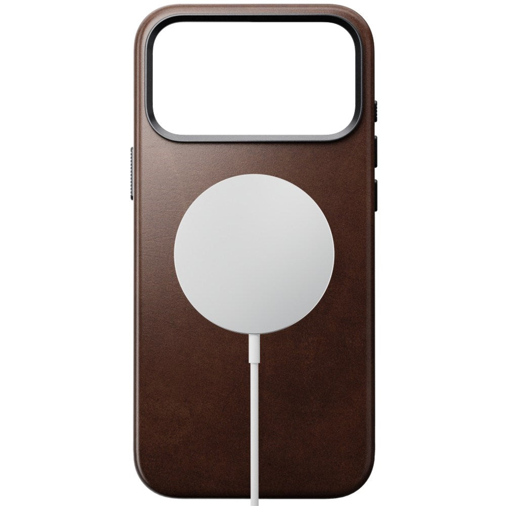 iPhone 18 Pro Nomad Traditional Horween Leather Case - MagSafe Compatible - Rustic Brown