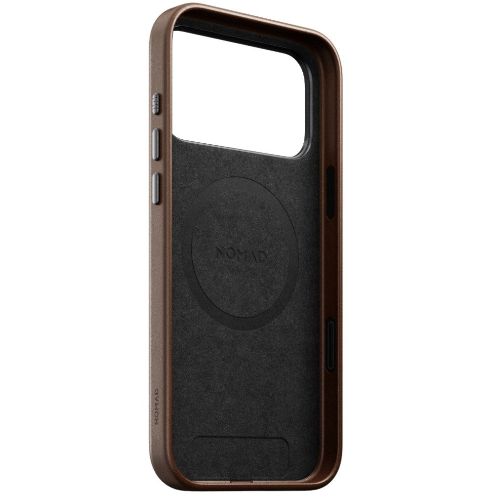 iPhone 18 Pro Nomad Traditional Leather Case - MagSafe Compatible - Brown