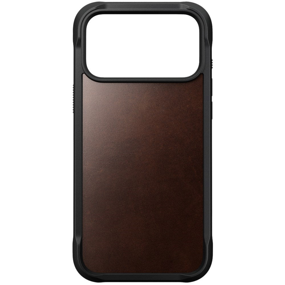 iPhone 18 Pro Max Nomad Rugged Horween Leather Case - MagSafe Compatible - Rustic Brown