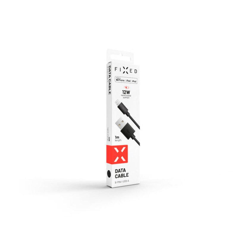Fixed USB-A to Lightning Cable 1m - Black