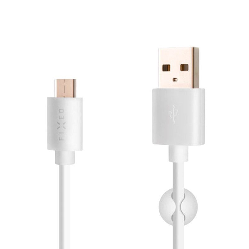 Fixed USB-A to USB-C Cable 2m - White