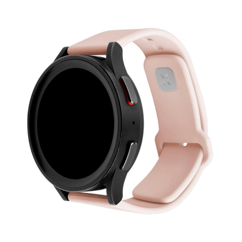 Fixed Universal Smartwatch Sporty Silicone Strap (22mm) - Pink