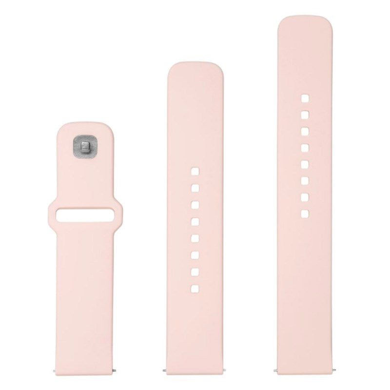 Fixed Universal Smartwatch Sporty Silicone Strap (22mm) - Pink