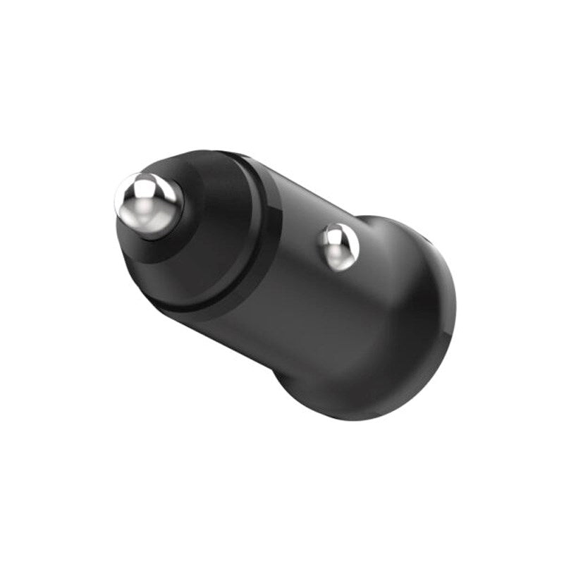 Fixed Mini Car Charger 2x USB-A / 1x USB-C Cable 15W - 1m - Black