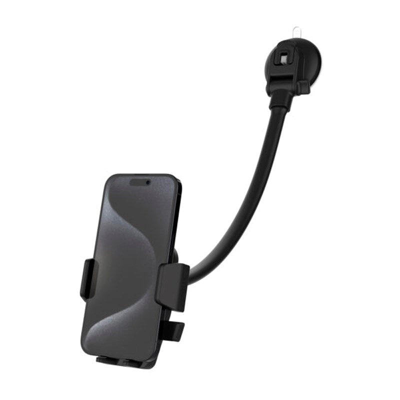 Fixed Iconiq Flex XL (Max. Mobile Width: 5.3 - 8.3 cm) Dashboard / Windshield Phone Holder - Black