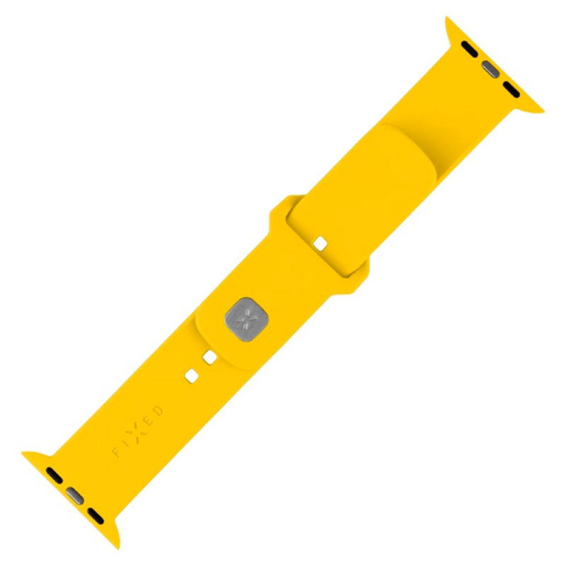 Apple Watch (38 / 40 / SE / 41 / 42mm) Fixed Sporty Silicone Strap Set - Yellow