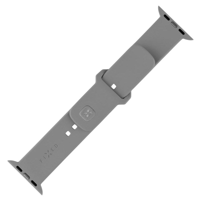 Apple Watch (38 / 40 / SE / 41 / 42mm) Fixed Sporty Silicone Strap Set - Light Grey