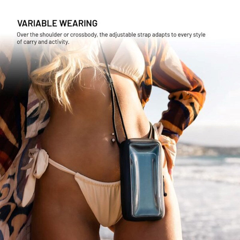 Fixed Waterproof Case for Mobile (Max. Dimensions: 95 x 186 mm) - Black / Transparent