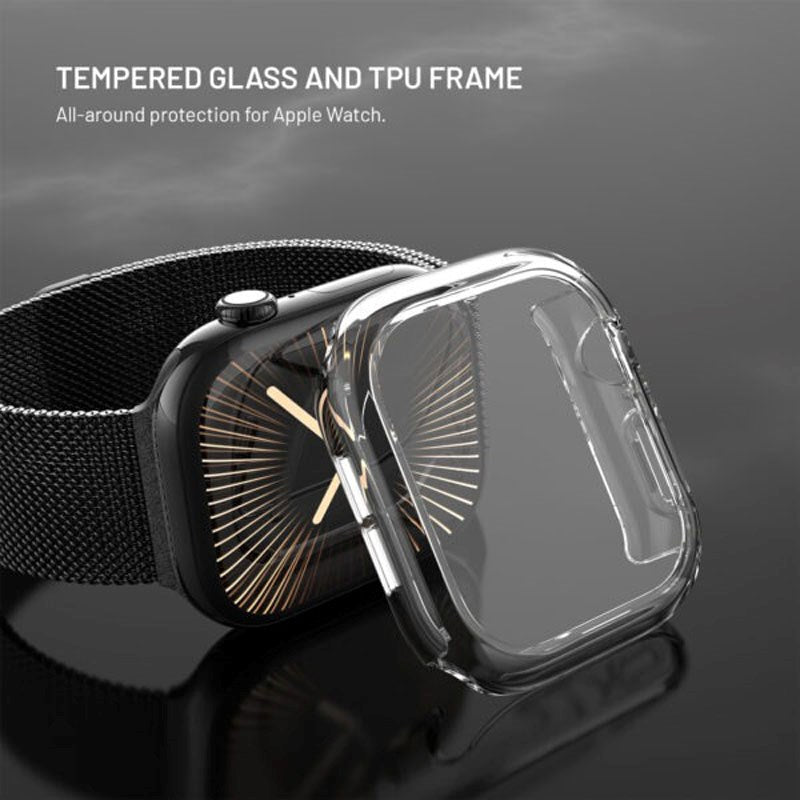 Apple Watch 11 / 10 (46mm) Fixed Case with Built-in Screen Protector - Transparent
