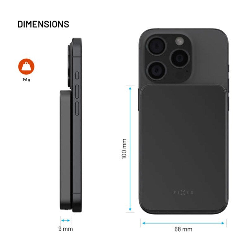 Fixed MagZen Qi2 Wireless Powerbank 5,000 mAh - Black