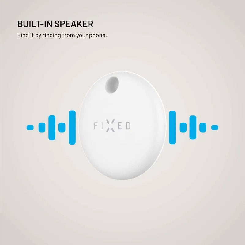Fixed Tag Dual - Bluetooth GPS Tracker - Apple Find My / Find Hub Compatible - White