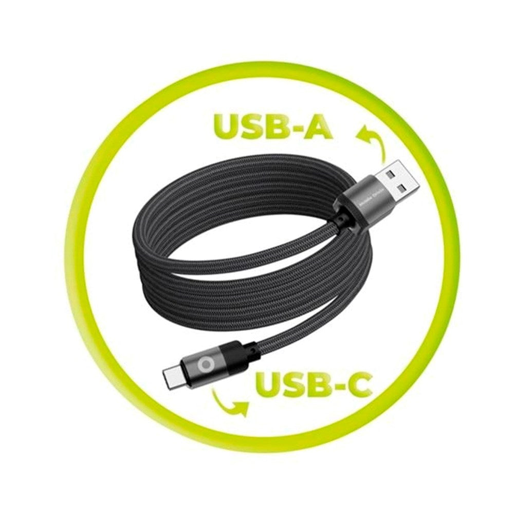 Mobile Origin Magnetic USB-A to USB-C Cable - 1m - Black