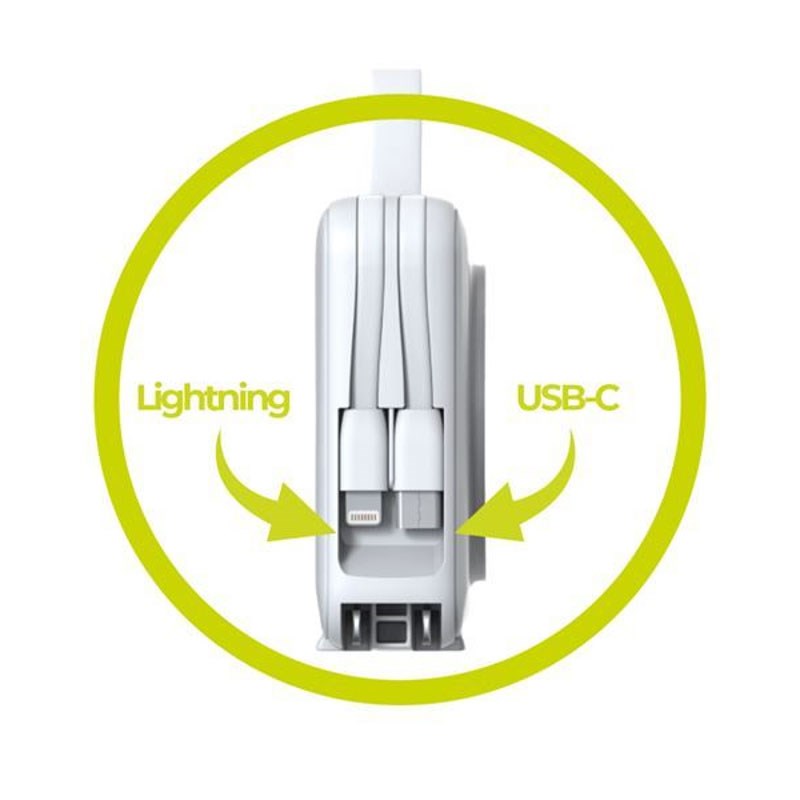 Mobile Origin PowerBank Travel Charger 10.000 mAh – MagSafe Compatible – White