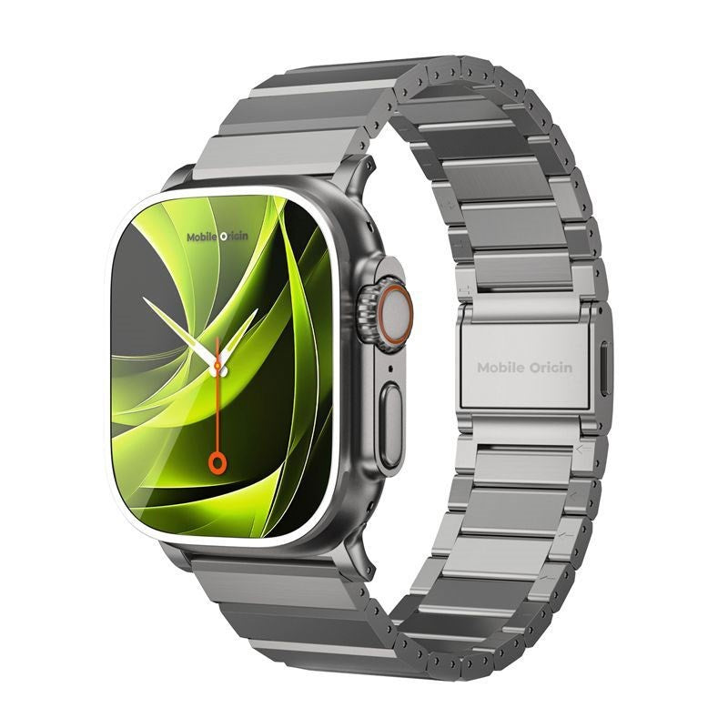 Apple Watch (42/44/SE/45/46/49mm) Mobile Origin Titanium Strap - Silver