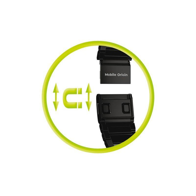 Apple Watch (42/44/SE/45/46/49mm) Mobile Origin Titanium Strap - Black