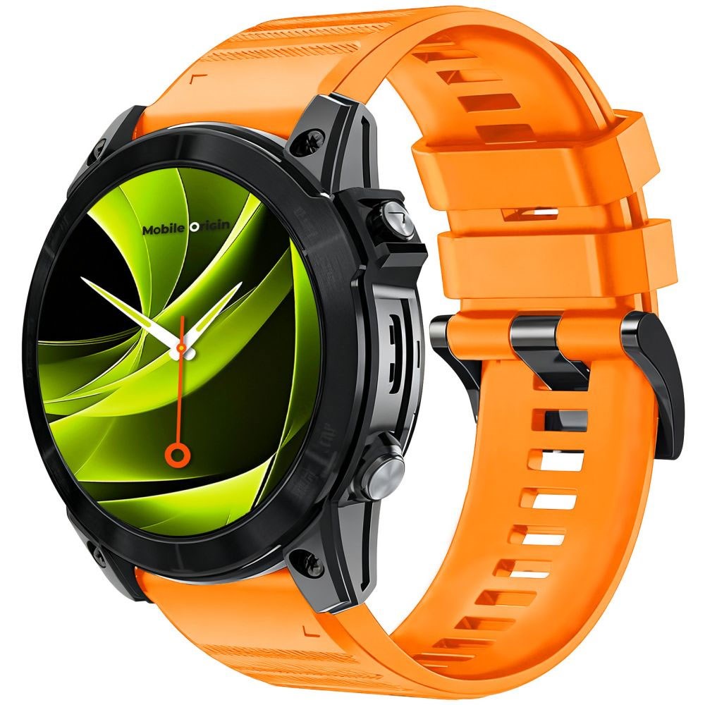 Mobile Origin Universal Garmin Strap (22mm QuickFit) - Silicone - Orange