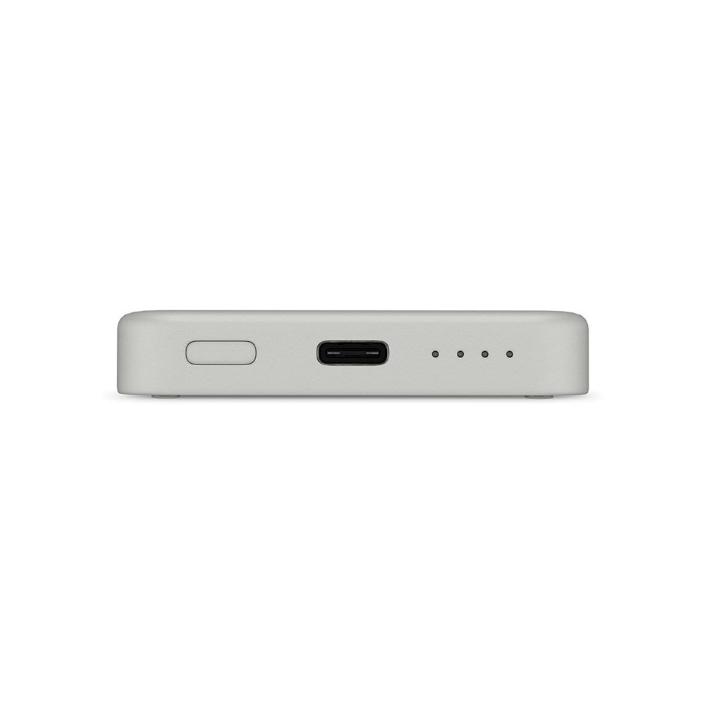 Epico 15W Wireless Magnetic Powerbank 4,200 mAh w. USB-C & Lightning Cable - MagSafe Compatible - Grey