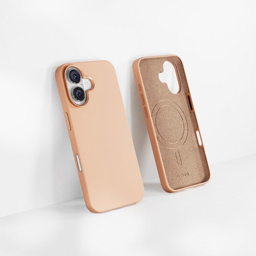 iPhone 16 Epico Mag+ Silicone Case - MagSafe Compatible - Desert Titanium
