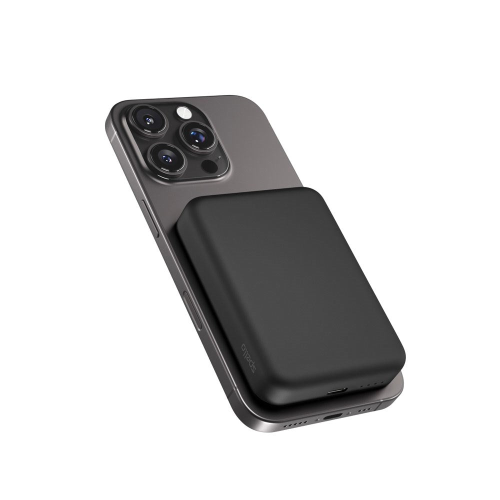 Spello ForcePack 5000mAh Magnetic Power Bank 15W - MagSafe Compatible - Black