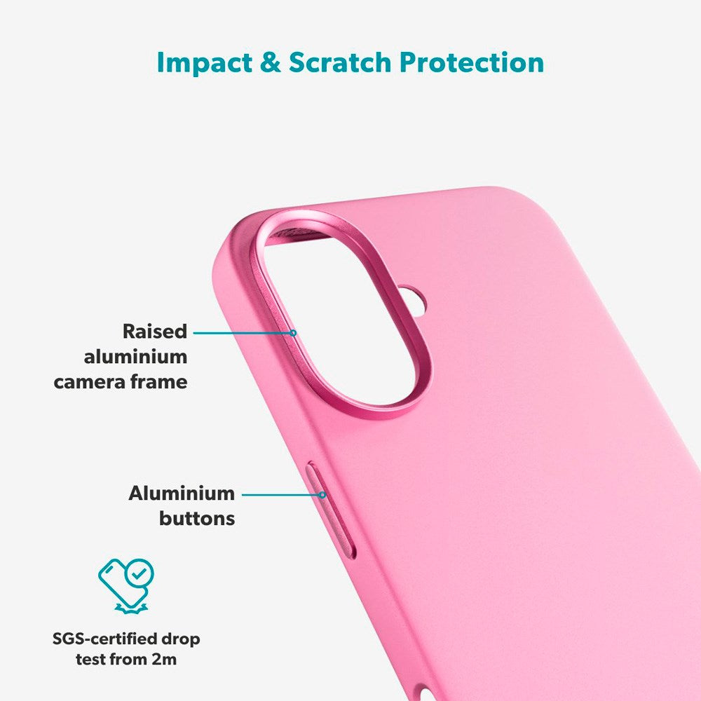 iPhone 17 Epico Silicone Pro Mag+ Case - MagSafe Compatible - Hot Pink